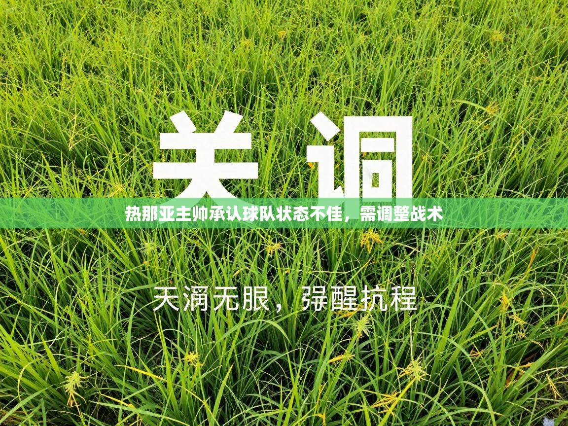 热那亚主帅承认球队状态不佳，需调整战术